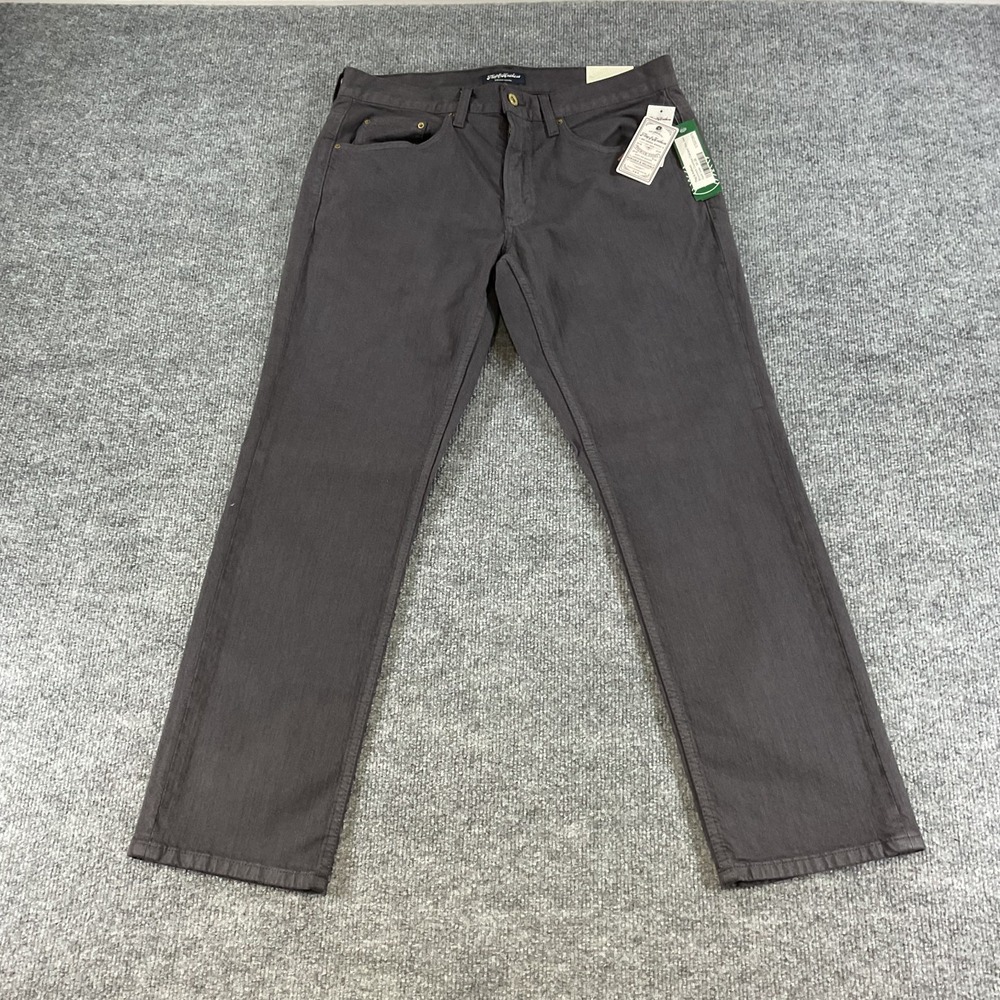 Flag & Anthem Premium Denim Jeans Men 32x28 New With Tags Dark Gray Straight Cas